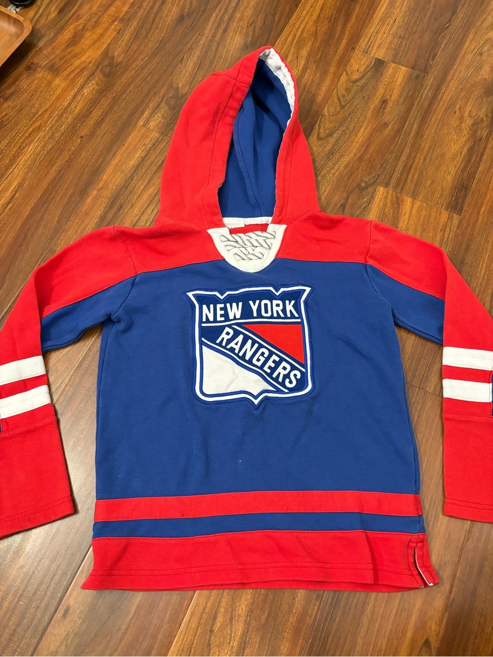 NHL New York Rangers Youth Apparel red/blue/white hoodie